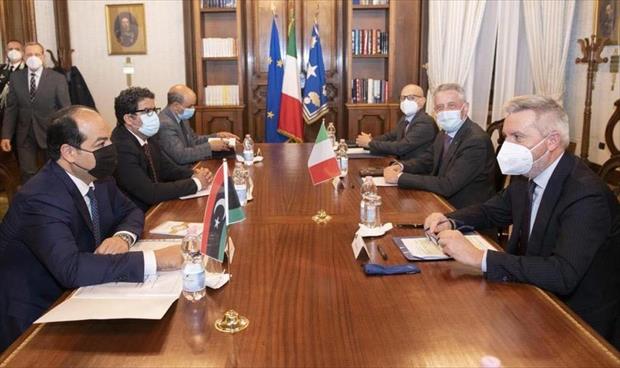 وزير الدفاع الإيطالي يؤكد العمل علِى نجاح الاتفاقية الفنية العسكرية مع «الوفاق»