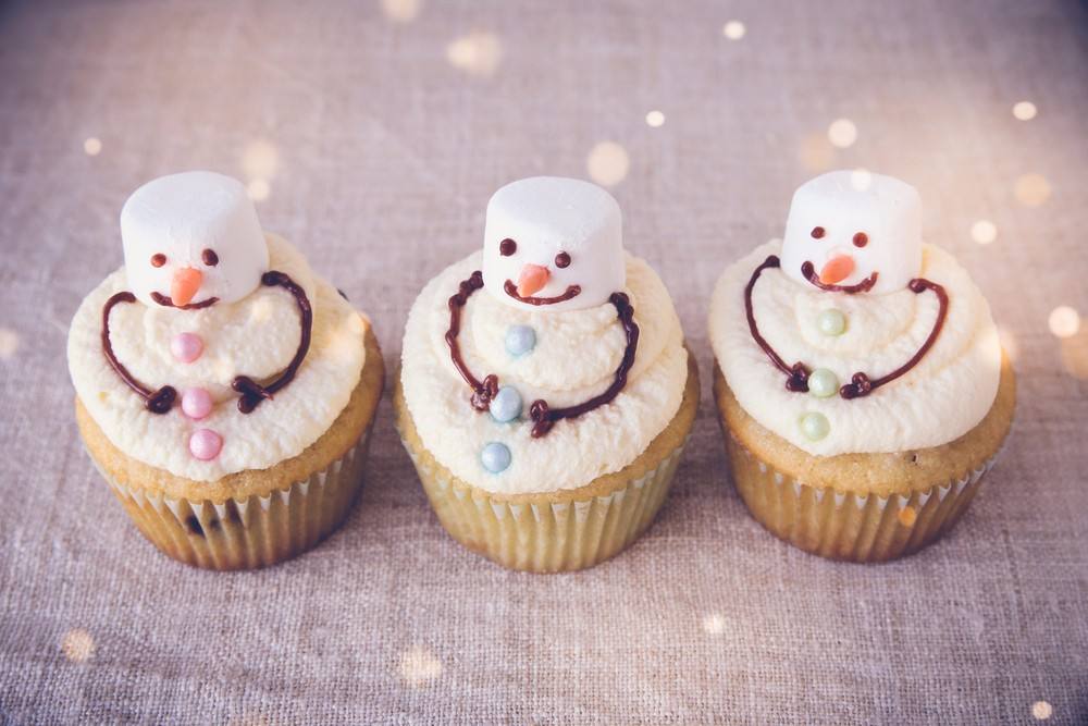 حلوى رجل الثلج لأعياد رأس السنة