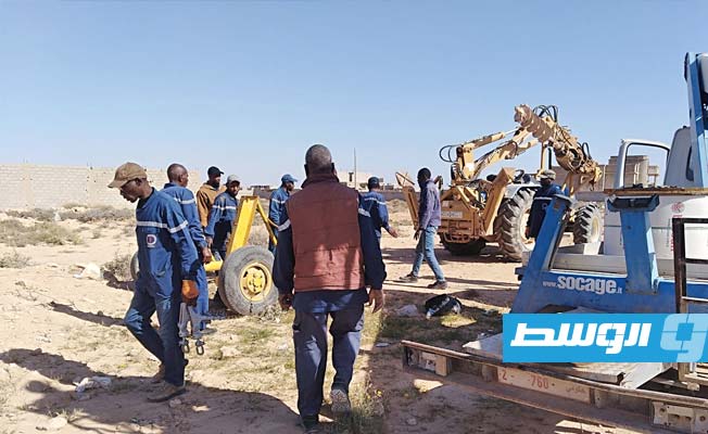 Maintenance carried out on power lines in Tawergha