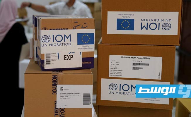 منظمة الهجرة تمد مركزين صحيين في ليبيا بشحنة أدوية