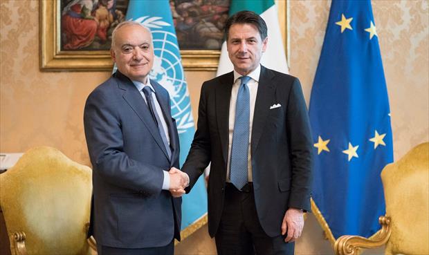 غسان سلامة يلتقي رئيس الحكومة الإيطالية