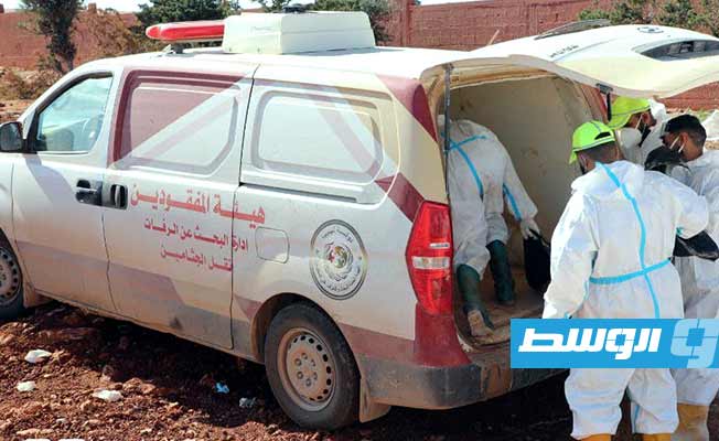 Bodies of 118 flood victims exhumed from Derna's Dhahr Al-Ahmar cemetery to collect DNA samples for identification