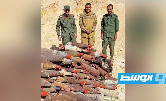 Military engineers dispose of six tons of war remnants collected from Sirte