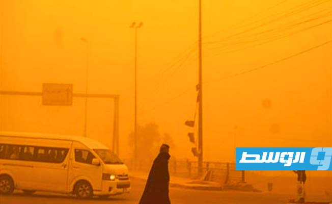 العراق.. عاصفة ترابية جديدة وتعليق موقت للرحلات في مطار بغداد