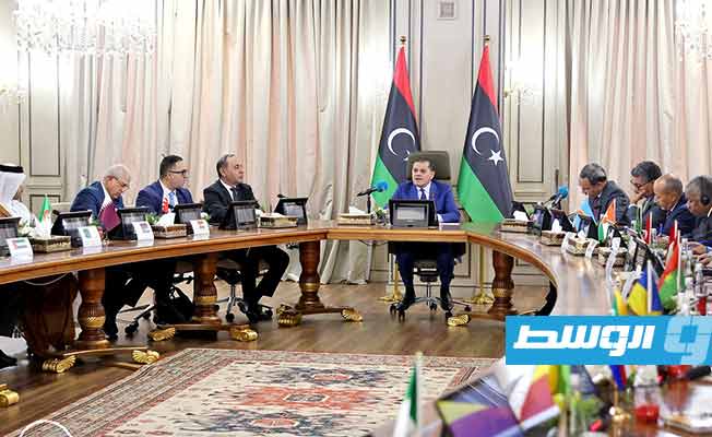 Daibaba discussed his vision for a political solution in Libya with group of ambassadors representing Arab, African and Islamic countries