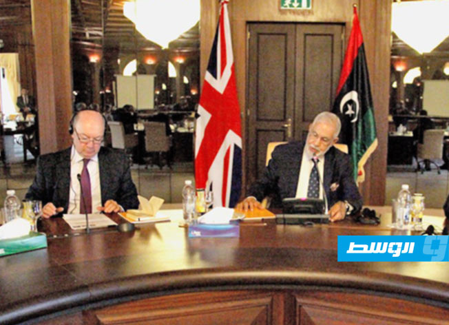 وزير بريطاني يجتمع مع المفوضين بمهام وزراء الداخلية والخارجية والعدل بحكومة الوفاق
