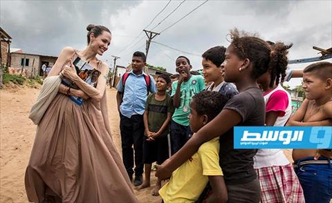 أنجلينا جولي تحث المجتمع الدولي لمساعدة أطفال فنزويلا