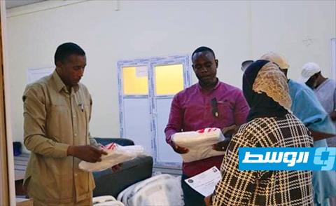 مستشفى غات العام يتسلم شحنة طبية مقدمة من مكتب التضامن الاجتماعي