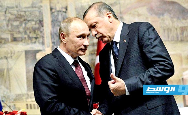 إردوغان يتصل ببوتين هاتفيا.. وروسيا تعزي تركيا في مقتل 33 جنديا بسورية
