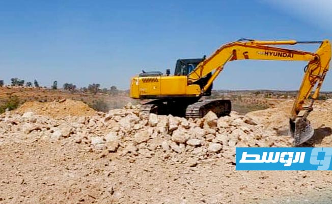 Water network construction begins in the Mazawgha area of Tarhuna