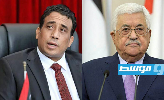 Mohamed Menfi assures Mahmoud Abbas of Libya's firm position and its boundless support for the Palestinian cause