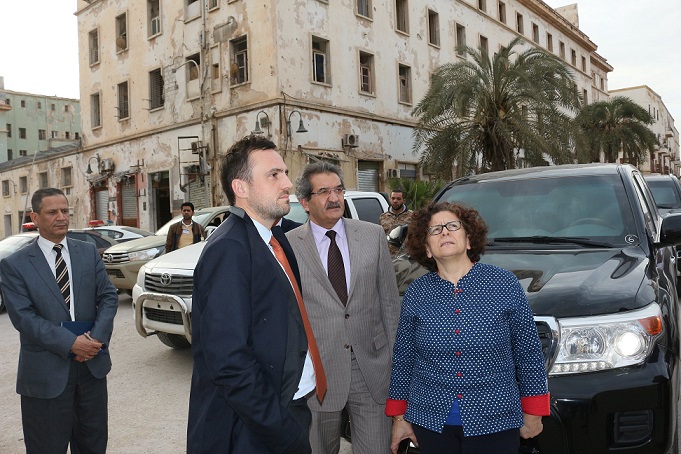 السفيرة الفرنسية تزور مدينة بنغازي