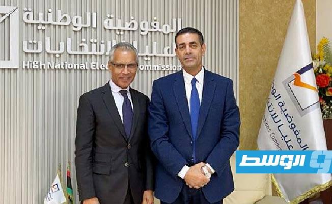 French Ambassador discusses election preparations with Elections Commission Chairman Imad Al-Sayeh