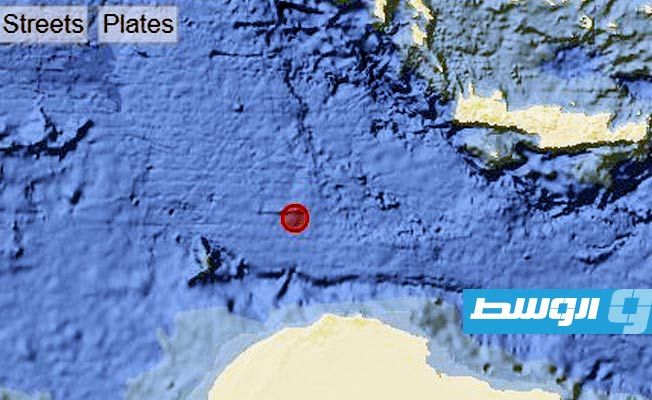 3.4 magnitude earthquake reported in the Mediterranean off eastern Libya