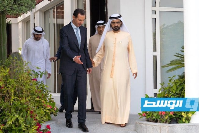 الرئيس السوري يزور الإمارات