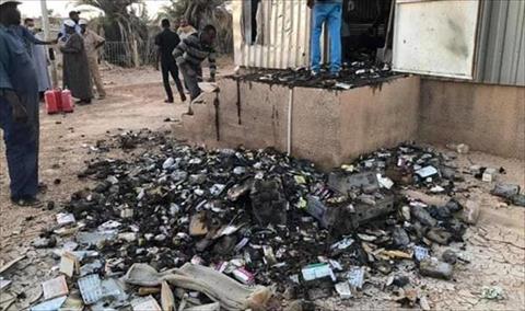 نائب مستشفى غات: ماس كهربائي وراء حريق مخازن الأدوية