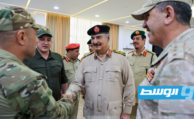 Marshal Haftar receives Russian Deputy Defense Minister at General Command Headquarters in Benghazi