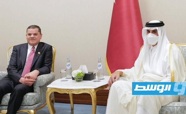 Emir of Qatar receives Dabaiba on sidelines of Gas Exporting Countries Forum in Doha