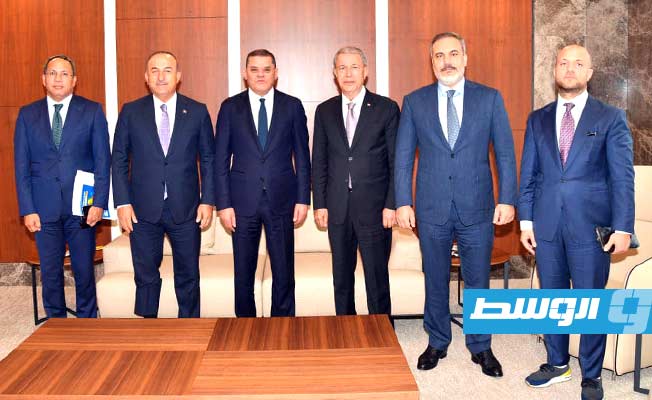 Dabaiba meets with Turkey's intelligence chief, foreign and defense ministers in Istanbul