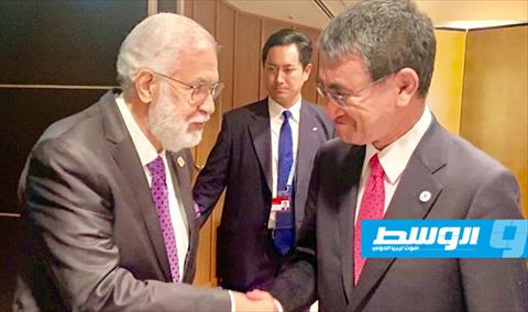 Sayala discusses return of Japanese power companies to Libya with Japanese FM Taro Kono