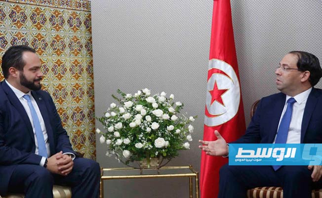 الأزمة الليبية على طاولة مباحثات رئيس الحكومة التونسية مع وفد أوروبي