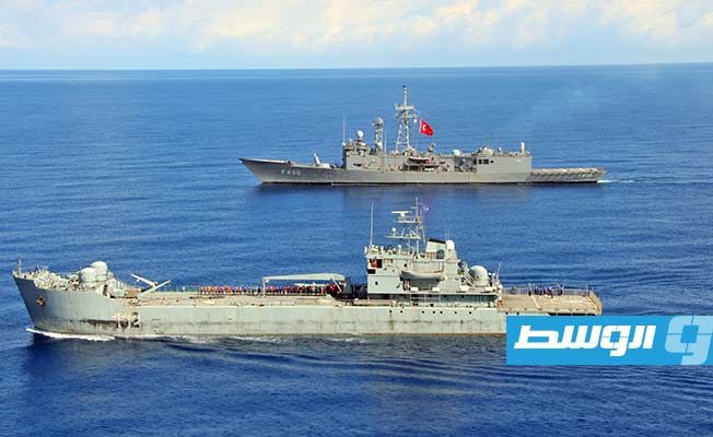 Turkish and Libyan naval forces hold joint training exercises off Tripoli