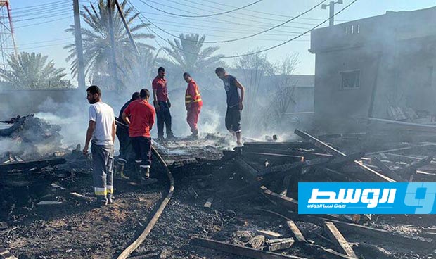 إخماد حريق اندلع بمقر السفارة الأميركية في طرابلس