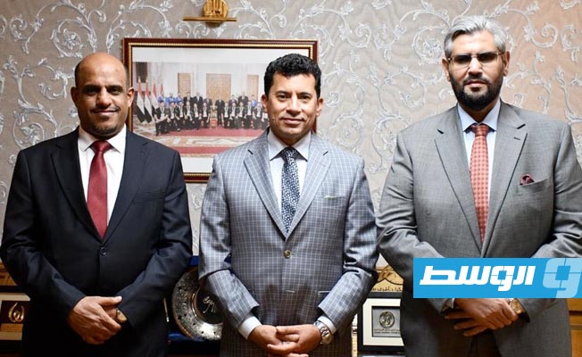 الجويفي يلتقي وزير الشباب والرياضة المصري