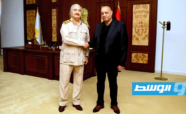 Marshal Haftar meets with head of internal security for the parliament-appointed government