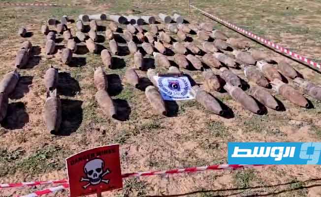 Interior Ministry: 69 artillery shells recovered from a farm south of Tripoli