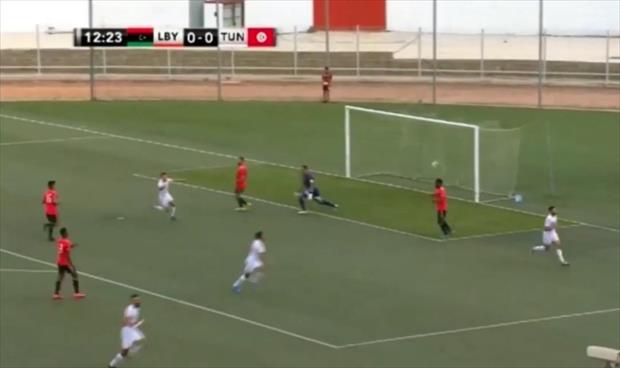 بالفيديو: تونس تتقدم على المنتخب الليبي في الشوط الأول