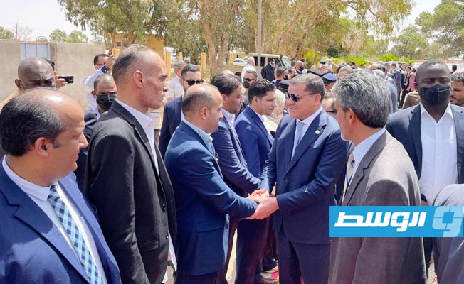 الدبيبة يتفقد بني وليد رفقة عدد من الوزراء