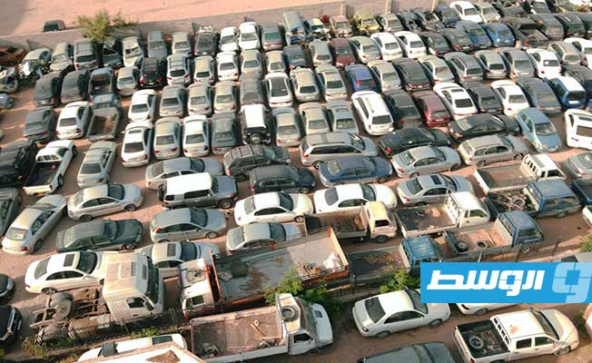 ضبط أكثر من 350 مركبة دون لوحات معدنية في أبوسليم (صور)