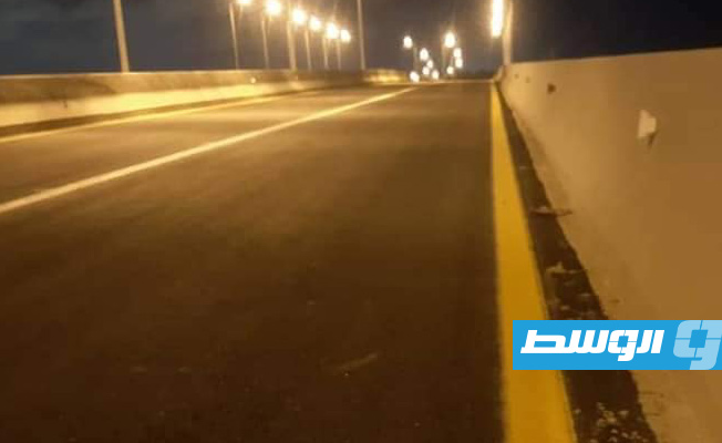 بلدية بنغازي تنتهي من تنفيذ أعمال الصيانة لجسر اللثامة