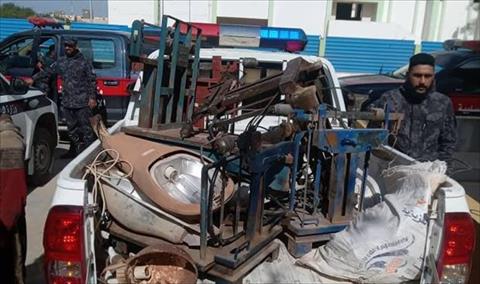 ضبط مسروقات لشركة الكهرباء خلال حملة على محال الخردة في بنغازي