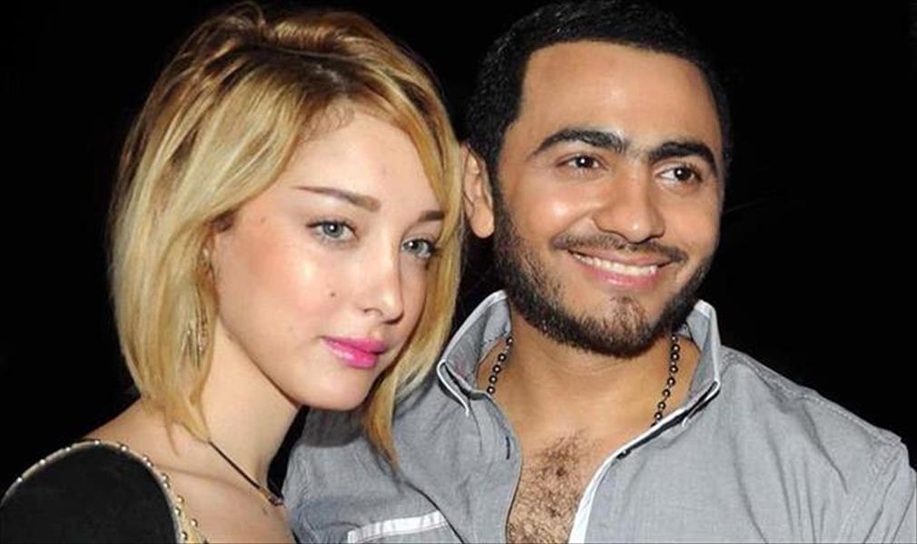 تامر حسني يرزق بطفلة ثانية من بسمة بوسيل