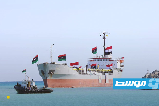 ميناء المنطقة الحرة سرت يستقبل أول سفينة تجارية بعد توقف 14 عاما