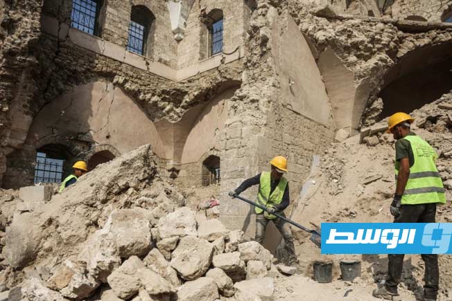 فلسطينيون يعملون على إنقاذ «قصر الباشا» المدمر في غزة ونقص المواد يفاقم التحدي