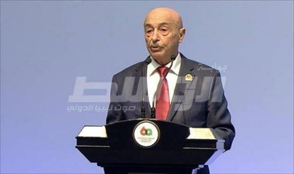 عقيلة صالح لـ«الوسط»: متفائل ولا أخشى التقسيم وأرفض اعتماد الحكومة بالمخالفة للدستور