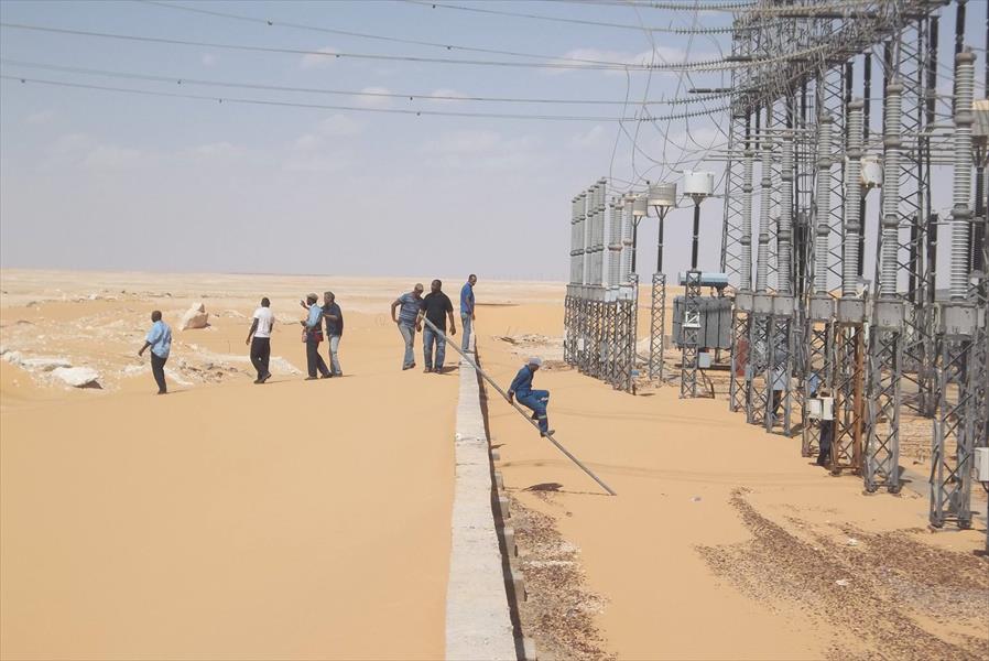 17 مليون دينار لتنفيذ مشروع إعمار خط نقل الكهرباء بين الشاطئ وسبها‎