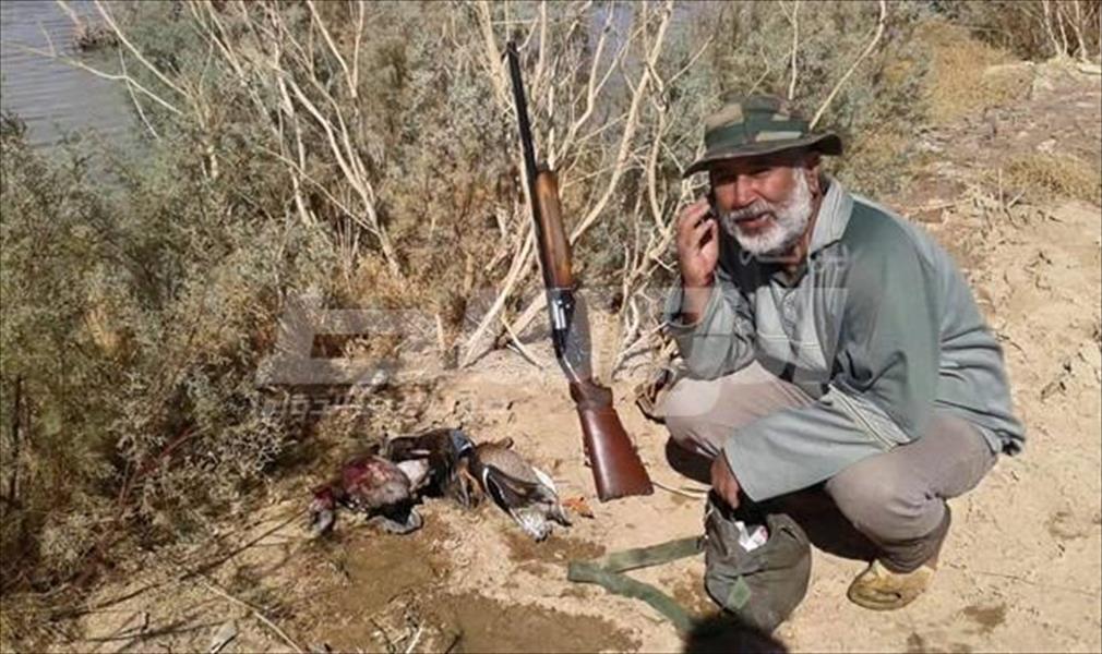 «أم الغرانيق».. من زراعة الألغام إلى صيد الطيور