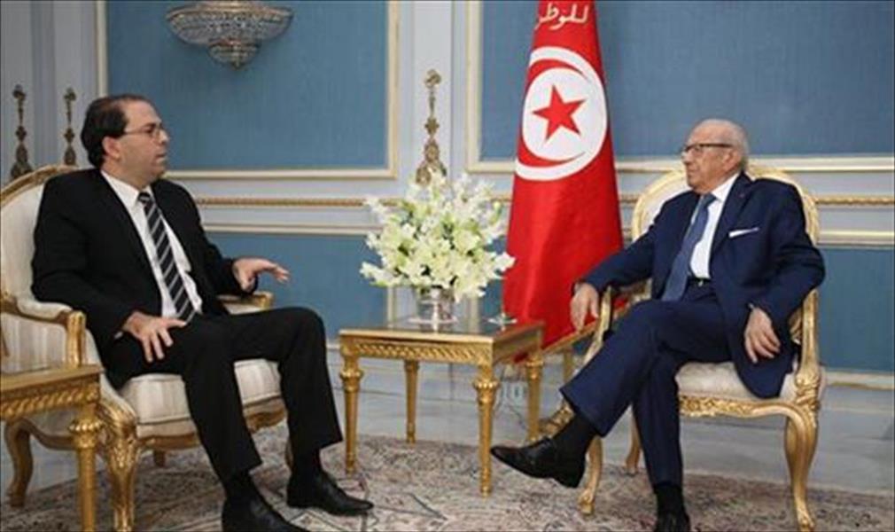 السبسي يستعرض مع الشاهد الوضع الأمني في تونس