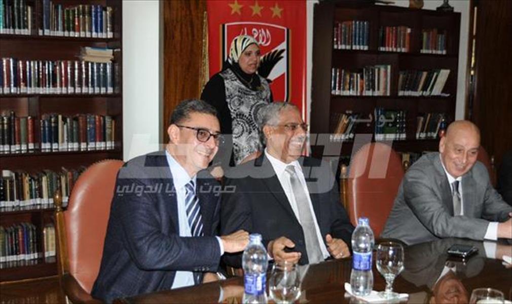 بالصور.. رئيس اتحاد الكرة يُهنئ مجلس الإدارة الجديد للأهلي