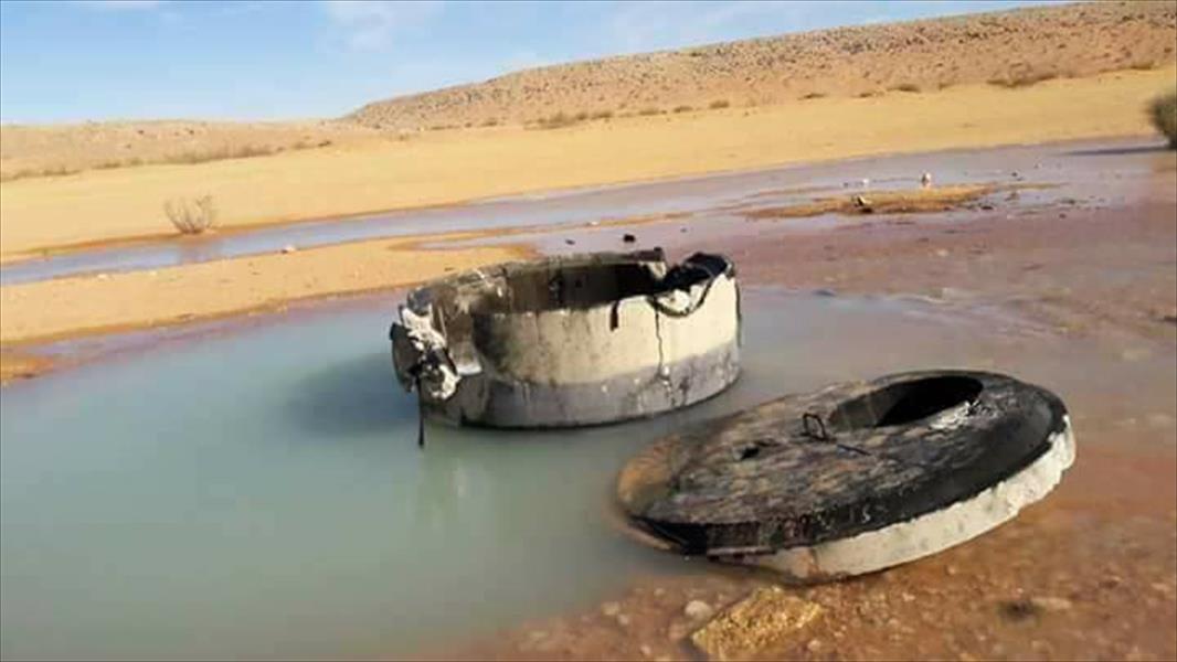 تفجير المحطة «620» للنهر الصناعي الرابطة بين بني وليد والشويرف