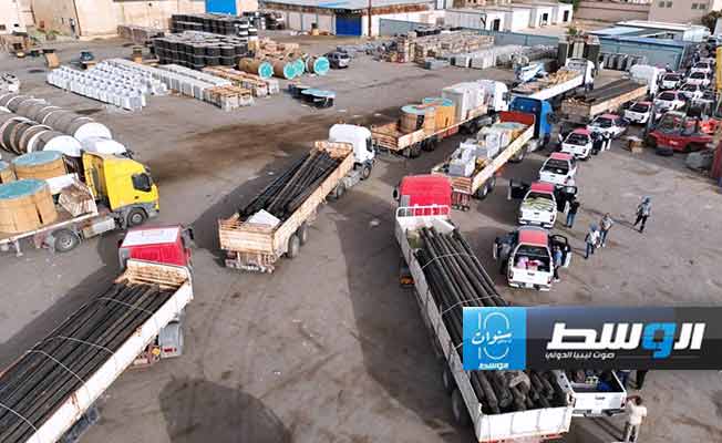 دعم تطوير شبكة كهرباء المنطقة الجنوبية بشحنة مواد ومعدات حديثة