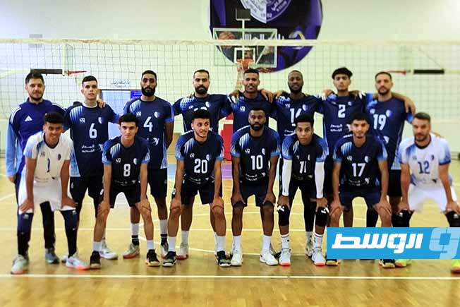 فوز الهلال على المروج في الدوري الليبي للكرة الطائرة