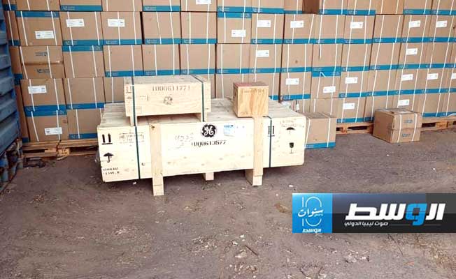 وصول قطع غيار لمحطتي شمال بنغازي والزويتينة لمخازن شركة الكهرباء