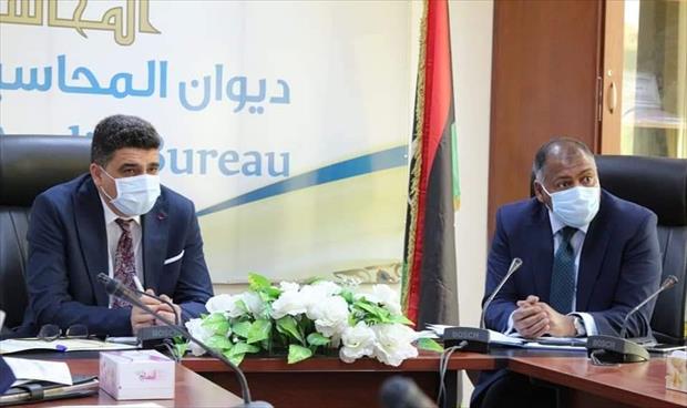 المبروك وشكشك يتفقان على إعادة النظر بمنظومة التتبع الإلكتروني للسلع ومعالجة المرتبات الموقوفة