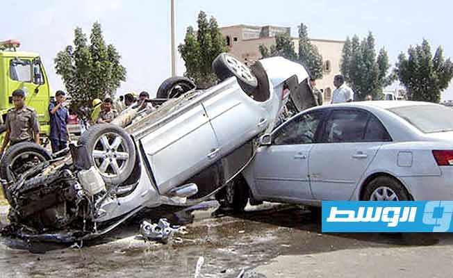 وفاة 20 شخصًا جراء حوادث السير في الكفرة خلال 2023