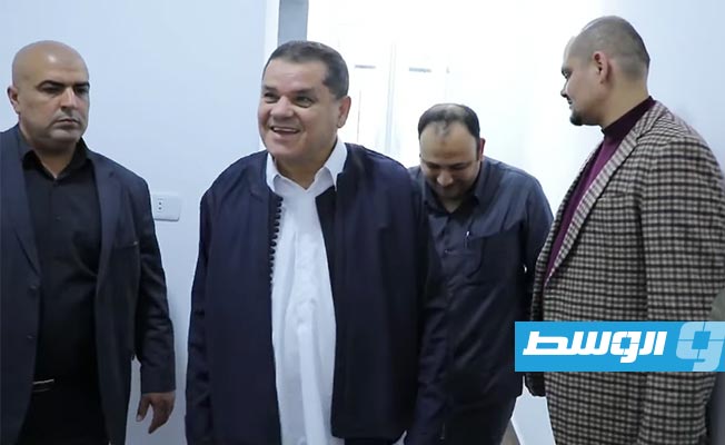 الدبيبة يتفقد أعمال الصيانة والتطوير في بيت شباب عودة الحياة بالخمس